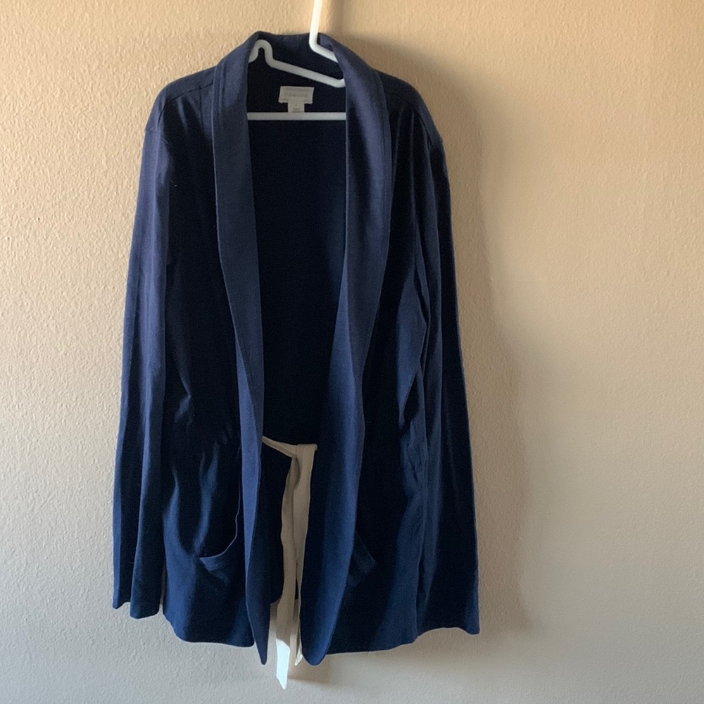 Caslon deep blue cotton blazer